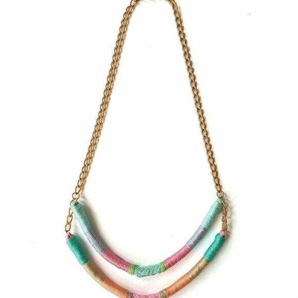 DANICA NECKLACE UPCYCLED AND HANDMADE - Picture 2 of 2